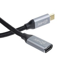 조이스토리 JSIH329 USB 3.1 Type C 숫 - USB 3.1 Type C 암 50cm 연장 케이블 C 단자 커넥터 고속충전 데이터 10GB/S