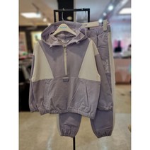 에꼴리에 동아쇼핑 아노락 후드 반집업 점퍼 세트