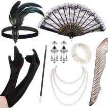 Cucudy 1920 년대 의상 남성 마피아 갱스터 모자 조정 가능한 탄성 교정기 남성 목 나비 넥타이를 포함한 2, 07 세트-4