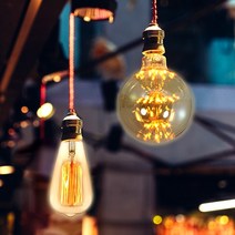 타로시 LED 에디슨전구 필라멘트 눈꽃 카페 인테리어 무드 전구, G80