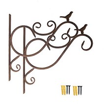 Fasmov Retro Iron Plant Hanging Hooks Wall Brackets for Planter Bird Feeder Lanterns Wind Chimes Pla, 1