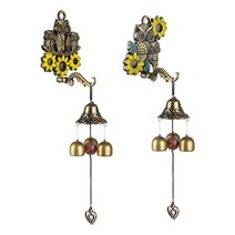 [P1B] 해바라기 부엉이 문 종 / 문종 도어벨 벨 청아한 맑은소리 알림벨 손님벨 손님알림 인테리어소품 가성비 킹성비 갓성비 북유럽 ( P1B / 55989EA ), 2송이