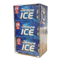 상쾌한 아이스껌 덴타인 페퍼민트 츄잉껌 몬델레즈, 6팩 x 24g