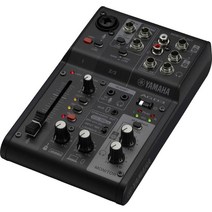 YAMAHA AG03 AG06 MK2 야마하 USB 오디오인터페이스 루프백 믹서 방송용 라이브 스트리밍 홈레코딩, AG03 MK2 블랙