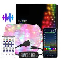스트링조명 앵두조명 캠핑조명WS2812B LED 스트링 RGB 드림컬러 조명 방수 IP67 개별적으로 다룰 수 있는, 04 Transparent wire USB_01 5M