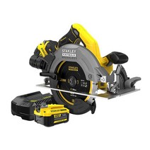 스탠리 20V 브러쉬리스 충전원형톱 SBC550M2K 배터리2개, 1개