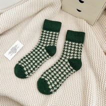 메리노 울 양말 등산양말 두꺼운 따뜻한 양모 캐시미어 양말 여성용 두꺼운 테리 코튼 하라주쿠 삭스 녹색 패션 캐주얼 겨울 2022 신상품, 02 style2