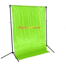 4FTx10FT 실버 스팽글 배경 반짝이 커튼 웨딩 사진 부스 크리스마스 장식, 4x8ft-120X245CM, Neon Green