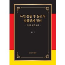 독일 통일 후 물권적 법률관계 정리:한국을 위한 모델, 동아대학교출판부, 장병일 저