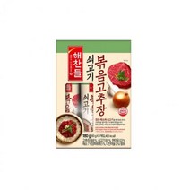 현미유로 볶은 소고기 볶음 고추장 튜브형 3개입 요리 별의별굿즈, CJ해찬들 쇠고기볶음고추장60gX3