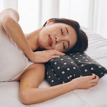 모비딕타운 경추목베개 메밀베개 숙면 수면 거북목 일자목 목디스크, 바이오비드폼 블랙칼라, 1개