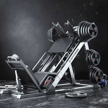 헬스장 하체운동기구 핵스쿼트 가정용 파워레그프레스, 45도 허벅지 스쿼트 트레이너 EM927