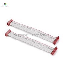 1.27MM 레드 하네스 IDC 케이블 어셈블리 플랫 리본 케이블 배선 와이어-보드 마이크로 매치 lengeh 200mm, 01 Opposite direction_02 6P