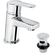 브리스탄 PS2 BAS C 피사 2 세면대 믹서(클리커 폐기물 포함) 크롬, Basin Mixer