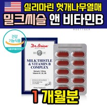 밀크씨슬 추출물 비타민B 밀크시슬 실리마린 밀크시스 남자 미국 제제 남성 여성 선물 20대 나이아신