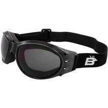 Birdz Eagle 패딩 오토바이 에어소프트 고글 스모크 김 서림 방지 렌즈 포함