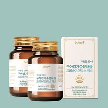 스캇나인 비건 구아검 가수분해물 프리바이오틱스 썬 화이버 맥스 60정, 2개