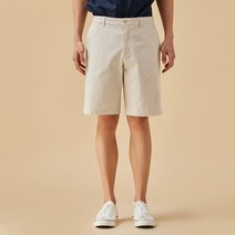 [JAJU/자주] 남 코튼 하프 팬츠_라이트베이지