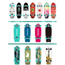 마켓유누 랜드서핑 서프 30인치 성인 입문용 스케이트보드, 거품-여름 32인치