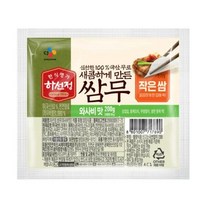 CJ더마켓 반찬 재료 집밥 가정식 하선정 쌈무 와사비 무절임 쌈무 절임 장아찌 200G, 28개