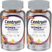 센트룸 실버 포우먼 50플러스 멀티 종합 비타민 구미 젤리형 80정 X 2팩