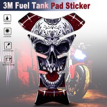 3m 오토바이 해골 연료 탱크 스티커 악마 죽음 군인 보호대 데칼 액세서리 야마하 혼다 kawasaki suzuki ducati, 3m 탱크 스티커