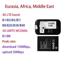 들고다니는 농막 무선 4G LTE 라우터 와이파이 포켓 모바일 핫스팟 라우터, E 검은색