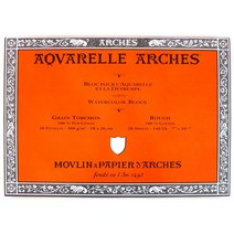 일음쇼핑^^m캔손 아르쉬패드 300g 36X51황목 20매 쉬패드 고급미술용지 스케치북 아르쉬 수채화 전문가 화방 괴슈 드로잉일medi^^, ab^^선택없는