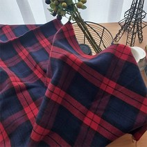 160cm_와치모직 울 레드체크