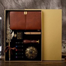 깃털 딥펜 노트세트 실링왁스 만년필 이카루스 8종, 상세페이지 참조, 상세페이지 참조