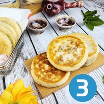 수제 꿀 씨앗 크림치즈 호떡 70g 12개 9cm 냉동호떡 간식 청년호떡 [당일발송], 크림치즈호떡3개