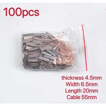 Valeo Halla 자동차 발전기 카본 브러쉬 전기 100x45x20mm 높은 구리 저항 65 피스