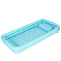 접이식 에어욕조 환자 노인 이동식 욕조 목욕 침대, 욕조+펌프+샤워물주머니+풍선베개