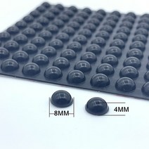방진패드 방진고무판 자체 접착 라운드 실리콘 고무 범퍼 투명 블랙 미끄럼 방지 충격 흡수기 발 패드 댐퍼, [06] 8x2.5mm Black 100pcs