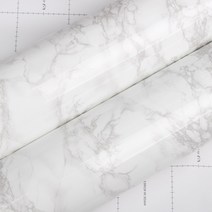 퀸하우징 인테리어 필름지 대리석 유광 마블 그레이 HQ106 (122cm x 10cm)