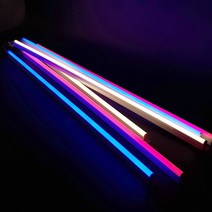 (주)블루앤엘이디 1200mm 컬러 LED T5 슬림바 간접조명 20w 형광등 대체, 1개, 블루