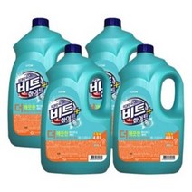 라이온 비트 화이트 플러스 액체세제 드럼용 용기 4L x 4개