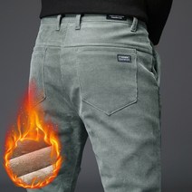 코듀로이팬츠 패션 캐시미어 바지 남자 겨울 플러스 벨벳 두꺼운 코듀로이 스트레이트