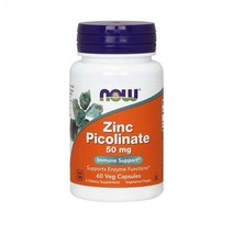 나우푸드 아연 zinc 피콜리네이트 50mg 60베지캡슐
