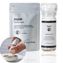 [개 고양이용] topet 입의 뿌려 개 고양이 구강 케어 서프리 수의사 공동 개발 뿌려 치약 치약 口臭 구내 케어 간식 국산 무첨가 60알