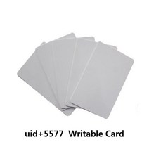전자키복사기 uid 5577 / em4305 이중 칩 반복 가능 액세스 카드, 5개