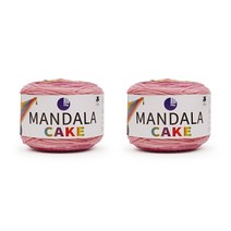 쎄비 만다라 케이크 뜨개실 100g x 2p, 104 체리콕콕