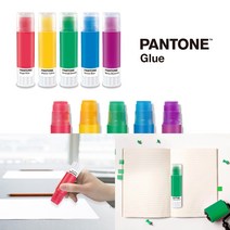 종이나라 팬톤 컬러풀 25g 고체풀 블루, 6개