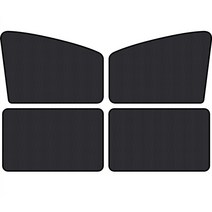 BAILEMO 차량용 햇빛가리개 자석 햇빛 차단 암막 차량 커튼 1세트 4p (앞좌석2p+뒷자석2p), 블랙