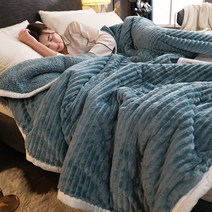 Dec.12 587번 도톰 겨울 3단 담요 패드 플란넬 담요 낮잠자기 커버 담요 코랄 융단 침대Z, 마법 솜털 + 스 웨 이 드 - 연 란