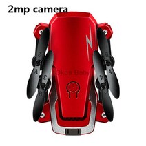 접이식 미니 드론 HD 카메라 포함 여부 가능 하이 홀드 모드 RC 쿼드콥터 RTF 와이파이 FPV 년, [09] Red With 2MP Cam