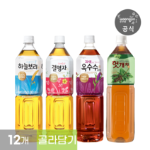차음료 4종 모음 대용량 페트 12개 (하늘보리 결명자차 자색옥수수수염차 헛개차), 자색 옥수수수염차 1.5Lx12