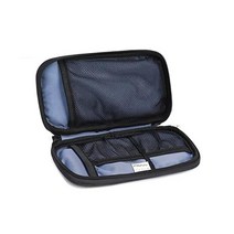 MOSISO 정품 전자 정리 케이블 케이스 MacBook 전원 어댑터 무선 마우스 케이블 이어폰 USB 플래시 디스크 SD 카드 검정색과 호환되는 손잡이가 있는 휴대용