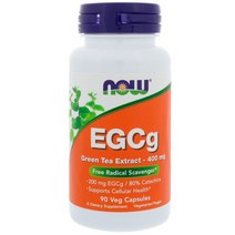 [해외]Now Foods EGCg Green Tea Extract 400 mg 90 Veg Capsules, 2병, 180정
