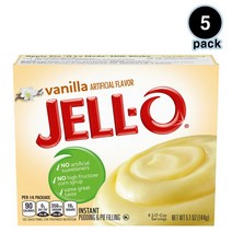 Jell-O 젤오 바닐라 푸딩 파이 필링 144g 5팩